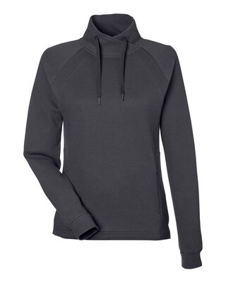 Ladies' Rhythm Waffle Cross-Neck Pullover