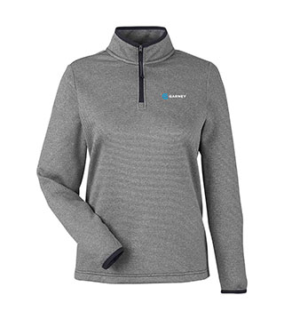 Women's Venture Heathered Stripe Quarter-Zip Pullover