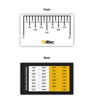 AL1-411 - Altec Decimal Card (50 Pack)