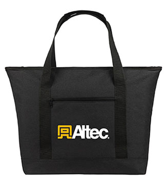 AL1-468 - Shoreline RPET 24-Can Cooler Tote Bag - Black