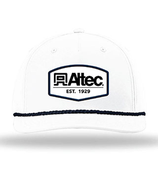 AL1-477 - Altec White/Navy 5 Panel Rope Hat