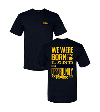 AL1-5040-DTGD - We Were Born in the Land of Opportunity Tee