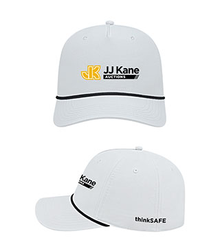 AL1-B-002 - Athletic Rope Cap - White/Black