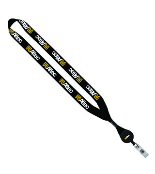 AL1-LS34M.ZIP-ALTEC - 3/4- inch Dye-Sublimated Lanyard With Metal Crimp & Retractable Badge Reel