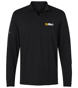 Textured Stripe Quarter-Zip Pullover