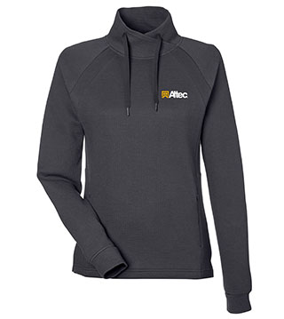Ladies' Rhythm Waffle Cross-Neck Pullover