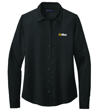 AL2-BB18007 - Women’s Full-Button Satin Blouse