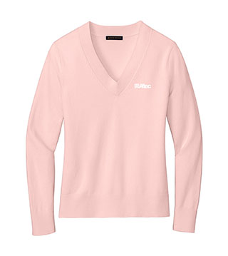 Women's Cotton Stretch V-Neck Sweater