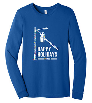 AL2-BC3501-DTFHL - Holiday Lineman Long Sleeve Tee