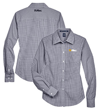 D640W - Ladies' Woven Gingham Check