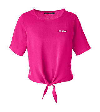 DP617W - Ladies' Tie-Front Blouse