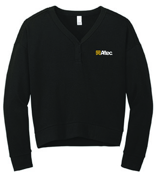 AL2-DT1312 - District Women's Perfect Tri Fleece V-Neck Sweatshirt