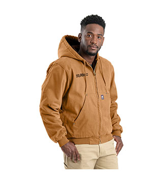 HJ375 - Men's Highland Washed Cotton Duck Hooded Jacket