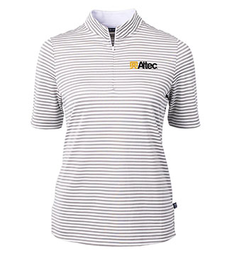 Ladies Virtue Eco Pique Stripe Recycled Top