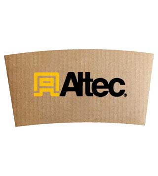 AL1-TG900 - Kraft Coffee Clutch Insulated Beverage Wraps
