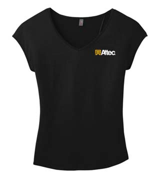 DM416 - Ladies' Drapey Cross-Back Tee