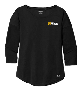 LOG141 - Ladies' Gravitate Scoop 3/4-Sleeve Tee