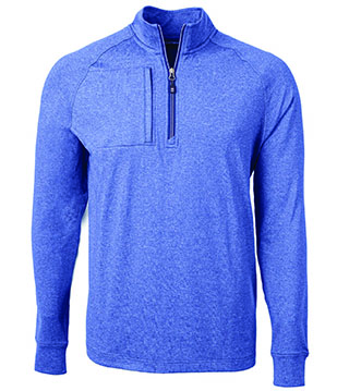 Adapt Eco Knit Heather Mens Big & Tall Quarter Zip Pullover