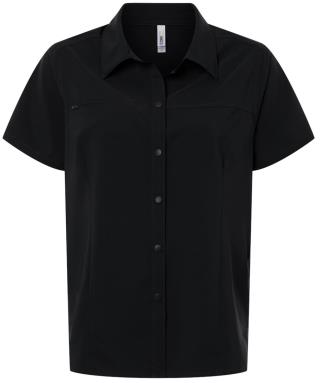CE520WA - Ladies UltraUVP Shoreline Short Sleeve Staff Shirt