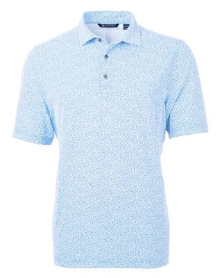 Virtue Eco Pique Botanical Print Recycled Polo