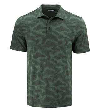 MCK01359 - Coastline Recycled Double Peached Camo Print Polo